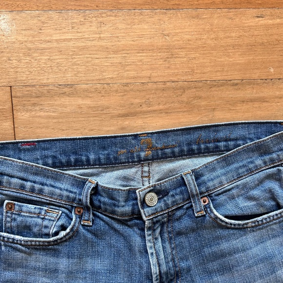 7 For All Mankind Bootcut Jeans Medium Wash Size 27 - Picture 7 of 7